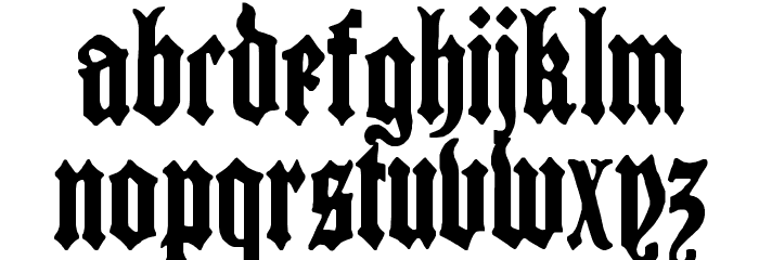Cantebriggia Font LOWERCASE