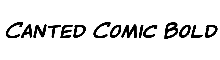 Canted Comic Bold Шрифта
