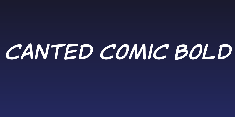 Canted Comic Bold Social Header