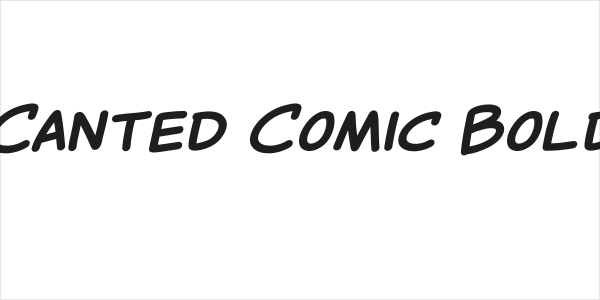Canted Comic Bold Logo