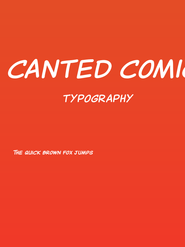 Canted Comic Bold Poster