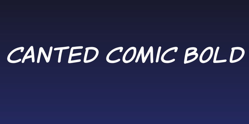 Canted Comic Bold Social Header