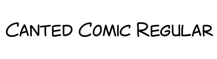 Canted Comic Regular  フリーフォントのダウンロード
