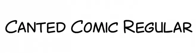 Canted Comic Regular  Frei Schriftart Herunterladen