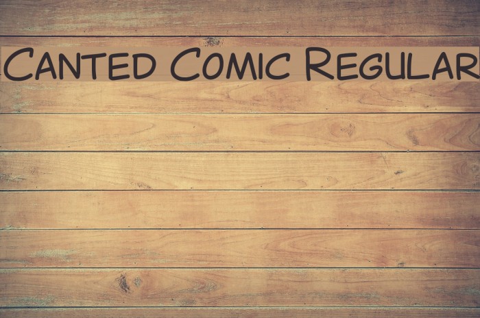 Canted Comic Regular Font examples