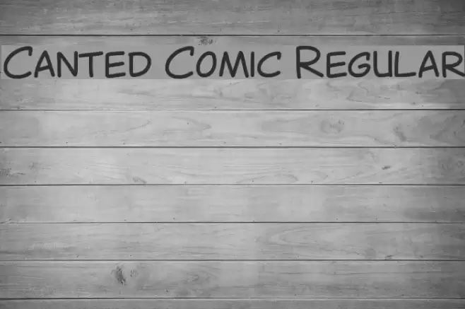 Canted Comic Regular Font examples