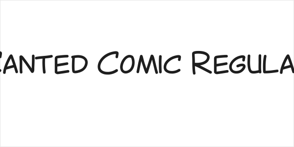 Canted Comic Regular Logo