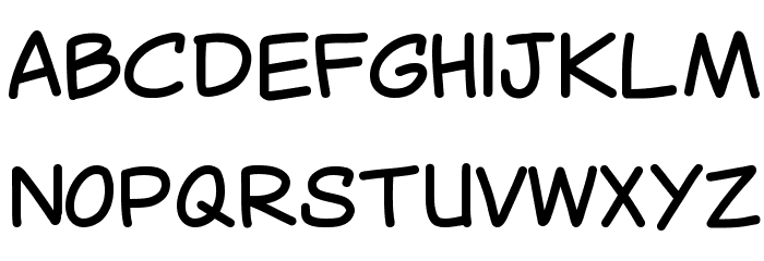 Canted Comic Regular Font LOWERCASE