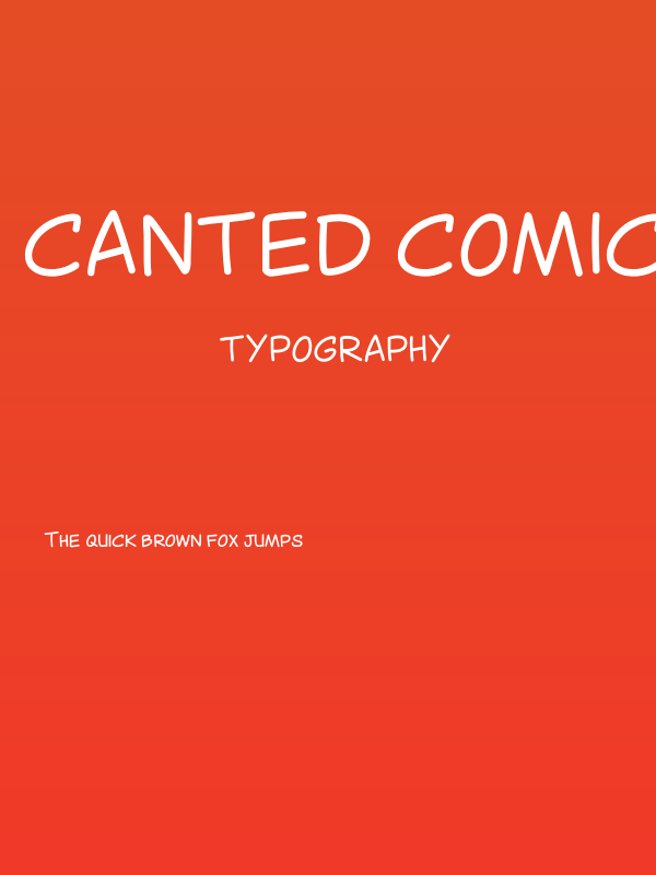 Canted Comic Poster