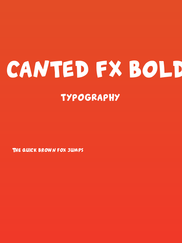 Canted FX Bold Poster