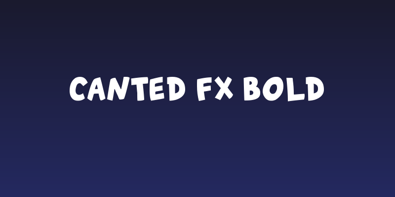 Canted FX Bold Social Header
