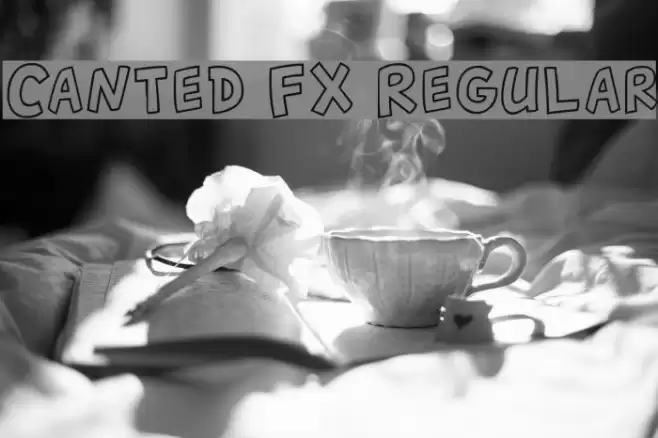 Canted FX Regular Font examples