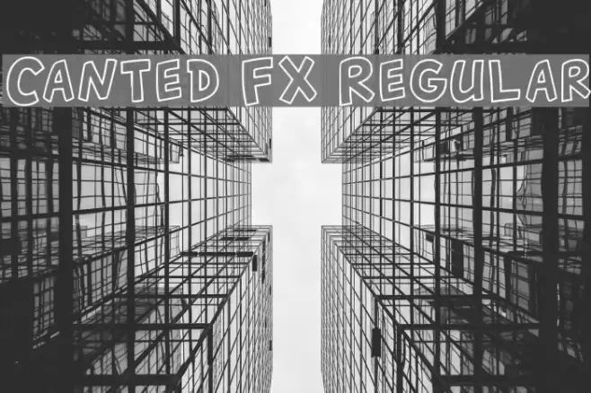 Canted FX Regular Font examples