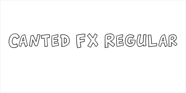 Canted FX Regular Logo