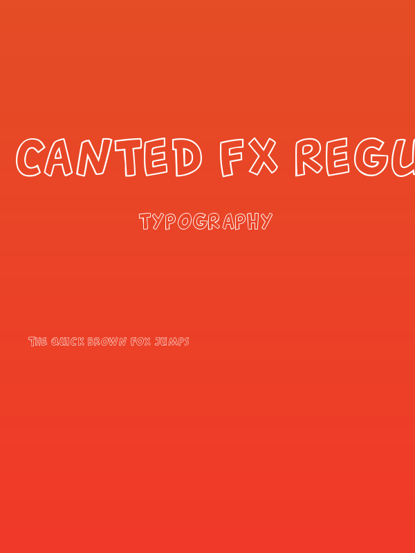 Canted FX Regular Poster