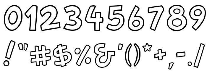 CantedFX-Regular Font OTHER CHARS