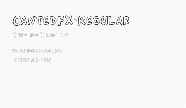 CantedFX-Regular Business Card