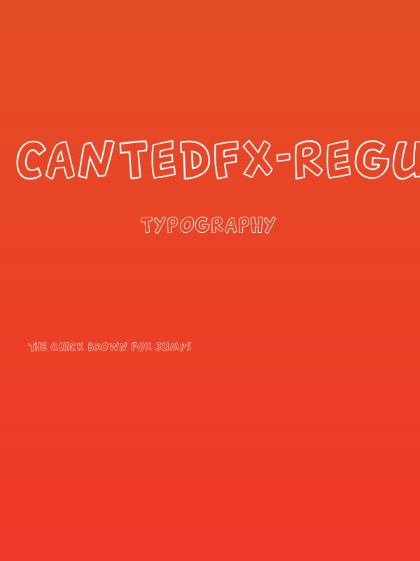 CantedFX-Regular Poster