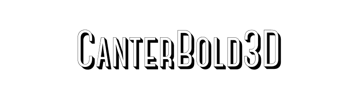 CanterBold3D Font