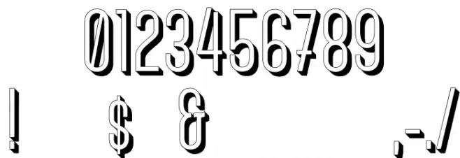 CanterBold3D Font OTHER CHARS