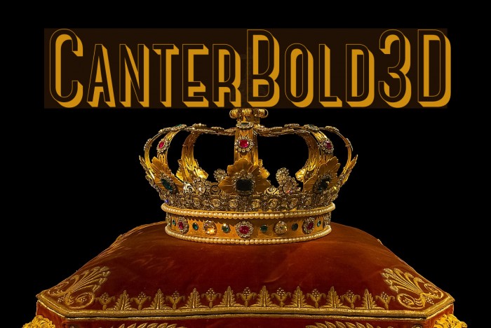 CanterBold3D Font examples