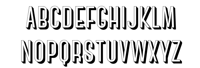 CanterBold3D Font LOWERCASE
