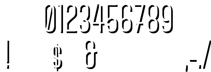 CanterBoldShadow Font OTHER CHARS