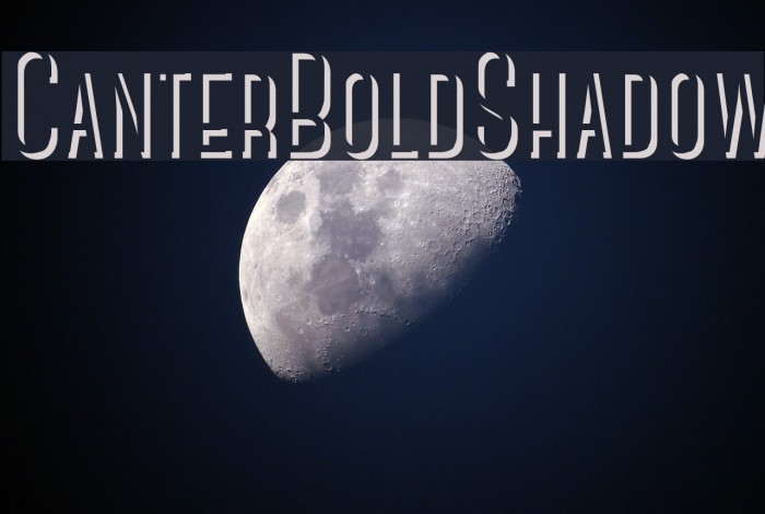 CanterBoldShadow Font examples