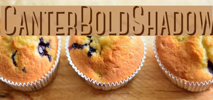 CanterBoldShadow Font examples