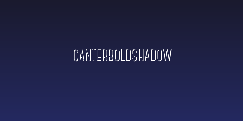 CanterBoldShadow Social Header