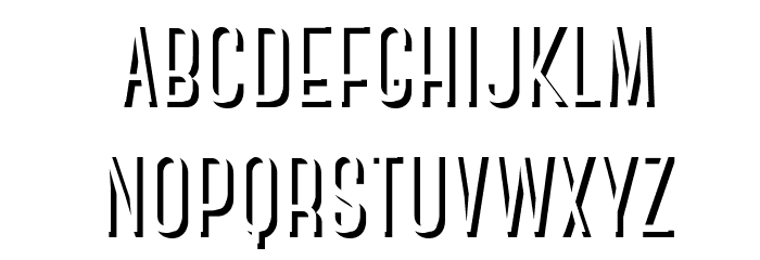 CanterBoldShadow Font LOWERCASE