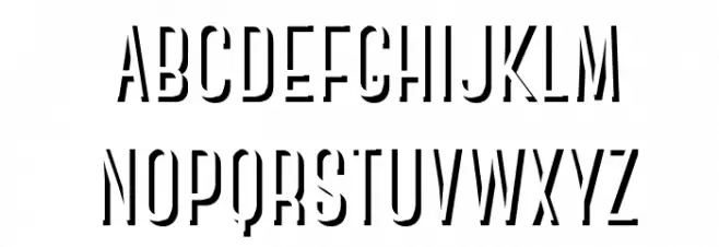 CanterBoldShadow Font LOWERCASE