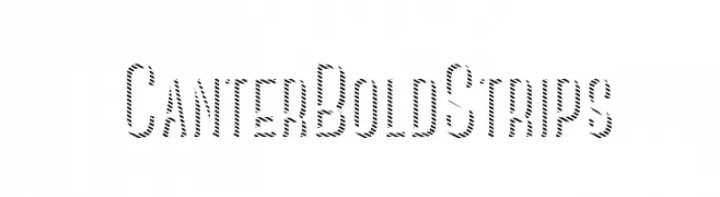 CanterBoldStrips  Frei Schriftart Herunterladen
