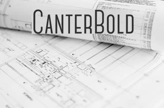 CanterBold Font examples
