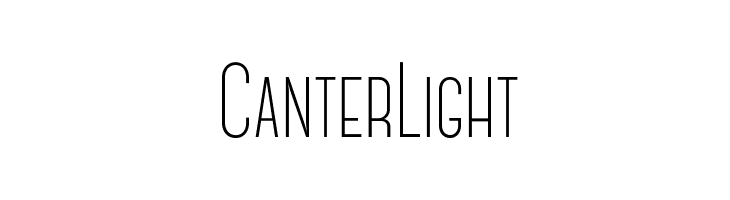 CanterLight Font