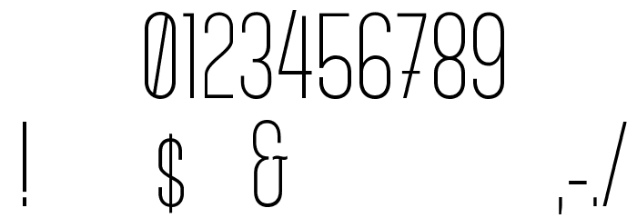 CanterLight Font OTHER CHARS