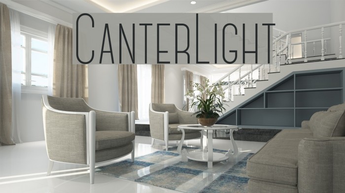 CanterLight Font examples