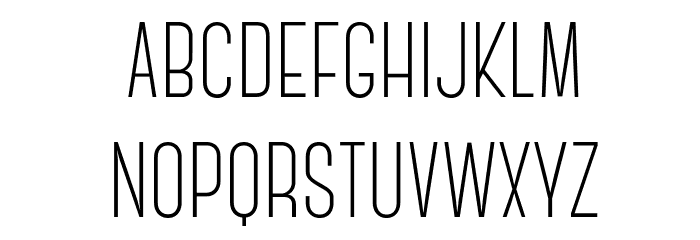 CanterLight Font LOWERCASE