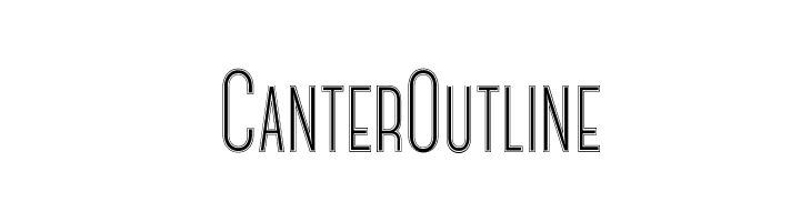CanterOutline Font