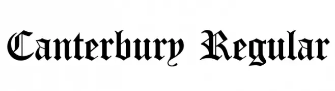Canterbury Regular  Descarca Fonturi Gratis