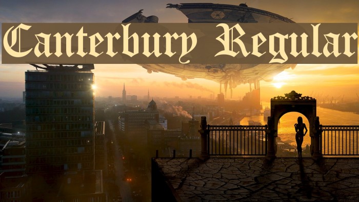 Canterbury Regular Font examples