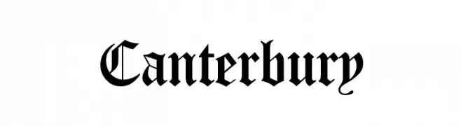 Canterbury  Frei Schriftart Herunterladen