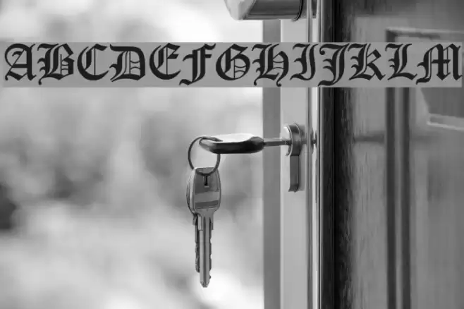 Canterbury Font examples