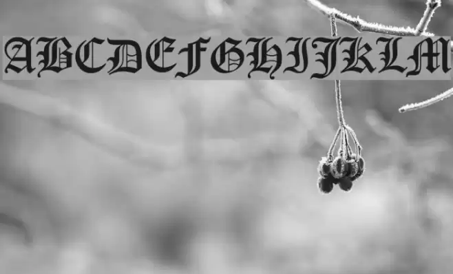 Canterbury Font examples