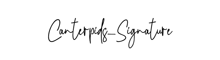 Canterpids-Signature  नि: शुल्क फ़ॉन्ट्स डाउनलोड