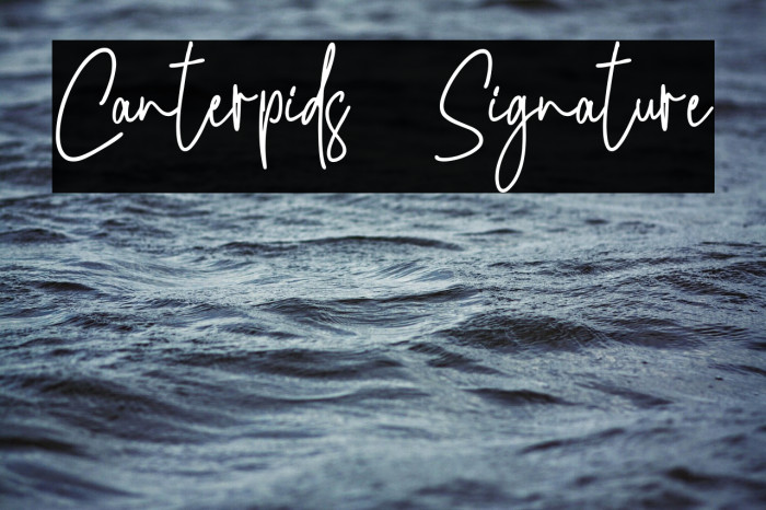 Canterpids  Signature Example 3