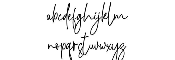 Canterpids Signature Font LOWERCASE