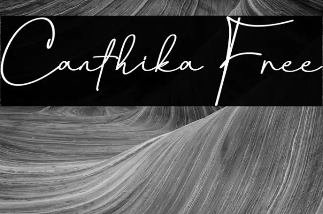 Canthika Free Font examples