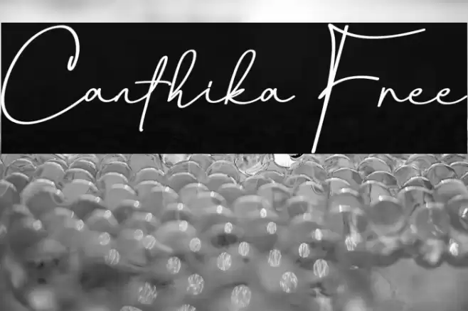 Canthika Free Font examples
