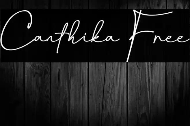 Canthika Free Font examples